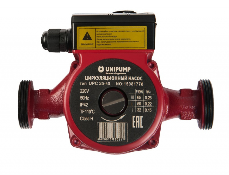 Циркуляционный насос UNIPUMP UPC 25-60 180 (гайки)