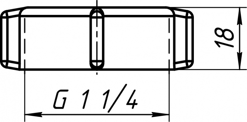Гайка накидная 1 1/4"  АНИ ПЛАСТ  M432