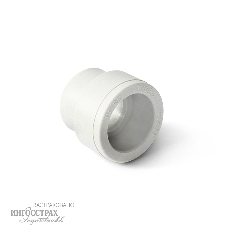 Муфта (белая) PPRC переходная 50*25 вн/вн PRO AQUA (20шт/120шт)
