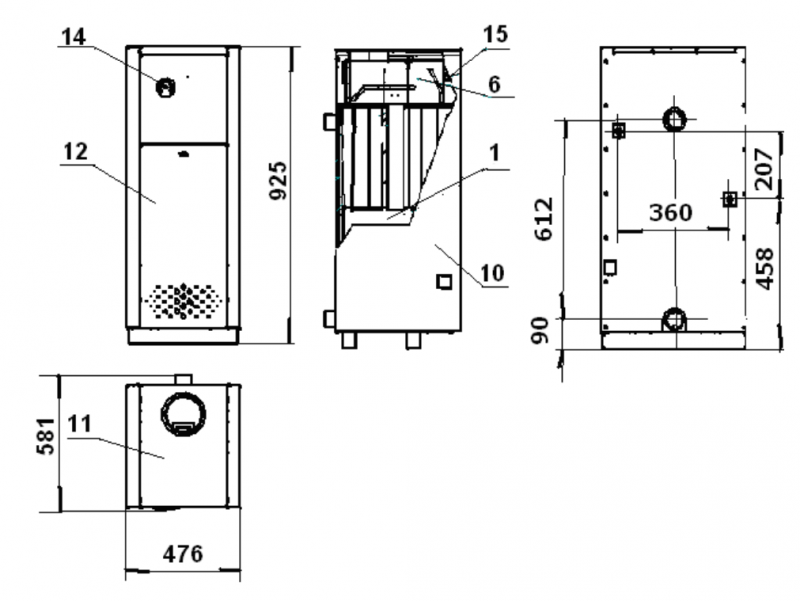 Котел газовый двухконтурный КСц-ГВ 30S-3 (4)  КОНОРД