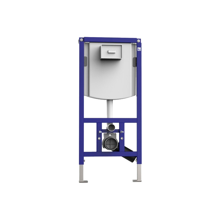 Инсталляция Ineo plus 4в1 кнопка овал хром-глянец SANIT